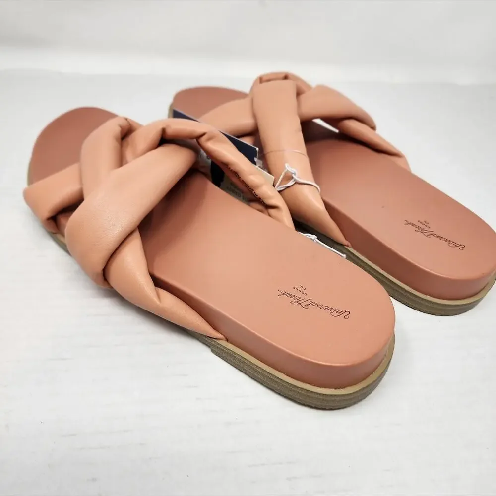 Uiversal Thread New Slip on Sandals Contoured Footbed Coral Women's Size 10‎ NWT